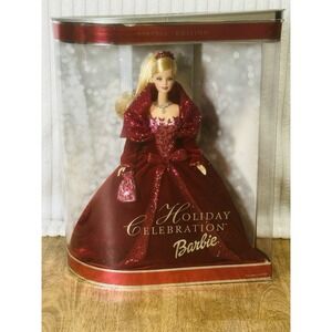 Holiday Celebration Barbie Doll (2002) rare Vintage New‎ Old Stock NOS MIB